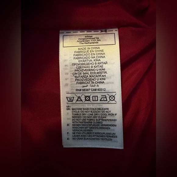 NWOT- Adidas- Originals Men's Varsity Fleece Track Jacket- Large - Picture 6 of 8